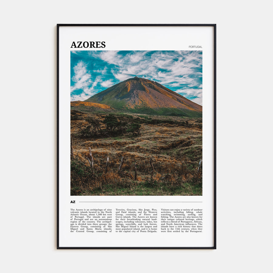Azores Travel Color Poster