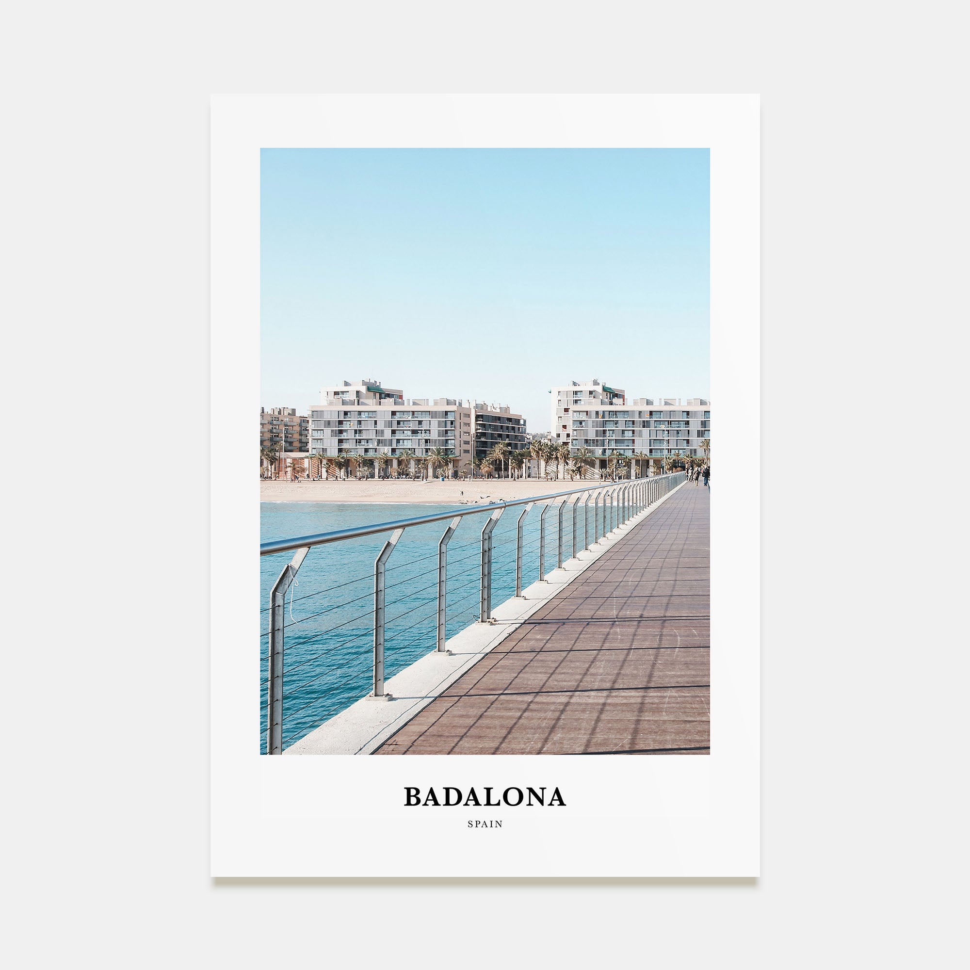 Badalona Portrait Color Poster