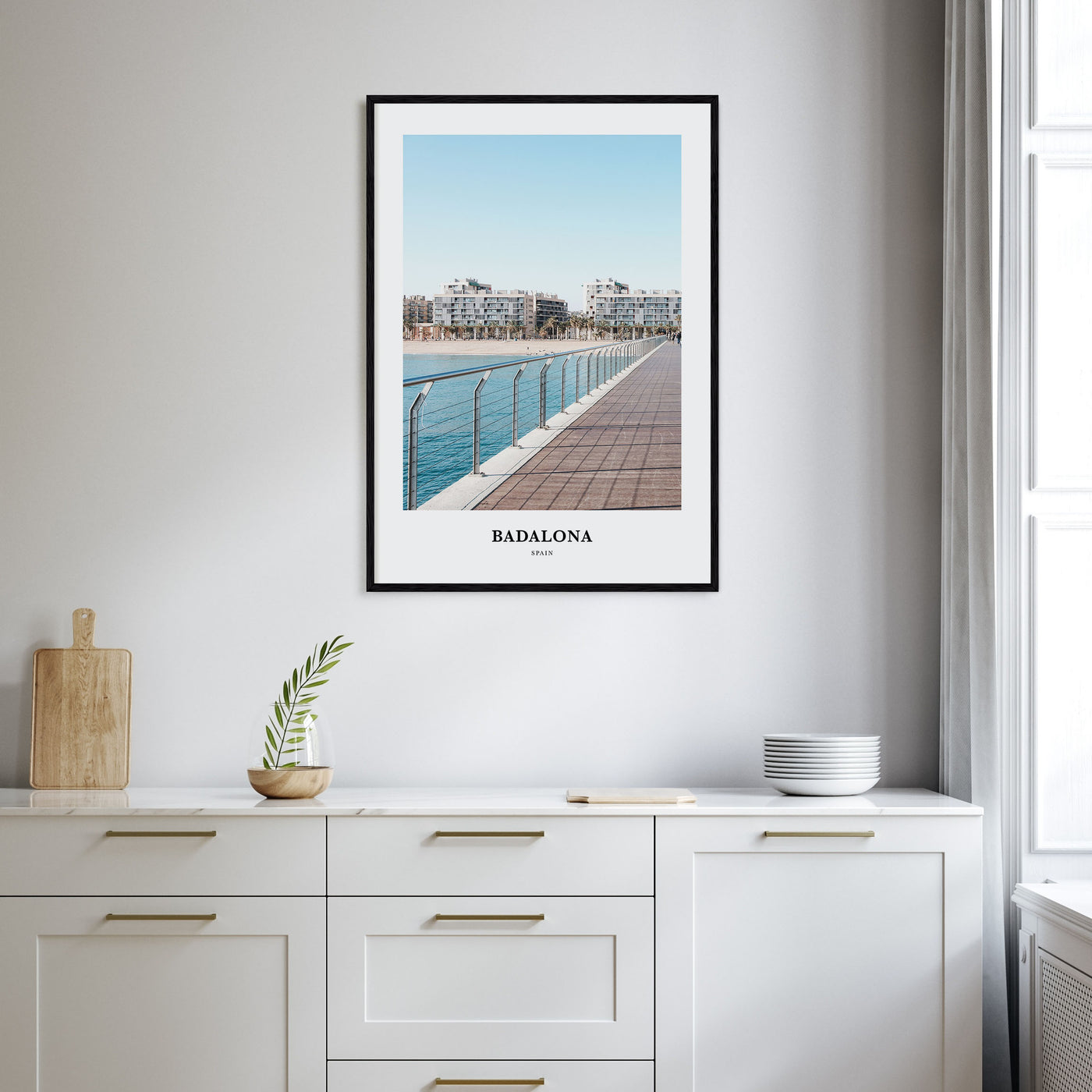 Badalona Portrait Color Poster