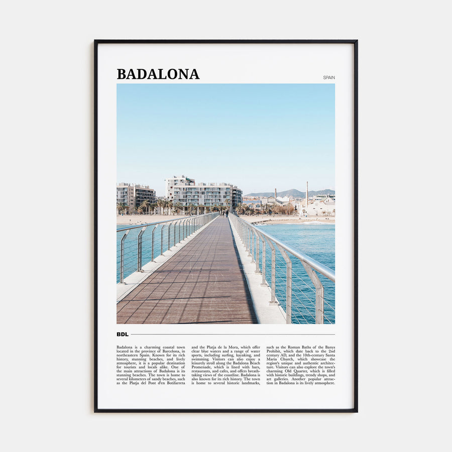 Badalona Travel Color Poster