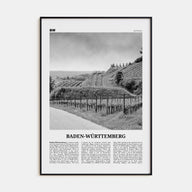 Baden-Württemberg Travel B&W No 2 Poster