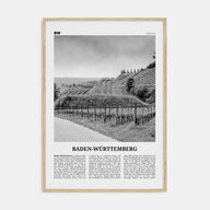 Baden-Württemberg Travel B&W No 2 Poster