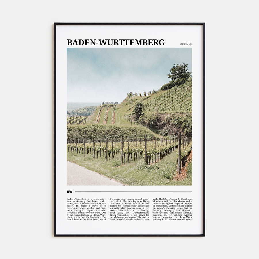 Baden-Württemberg Travel Color No 2 Poster
