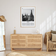 Bagan Travel B&W Poster