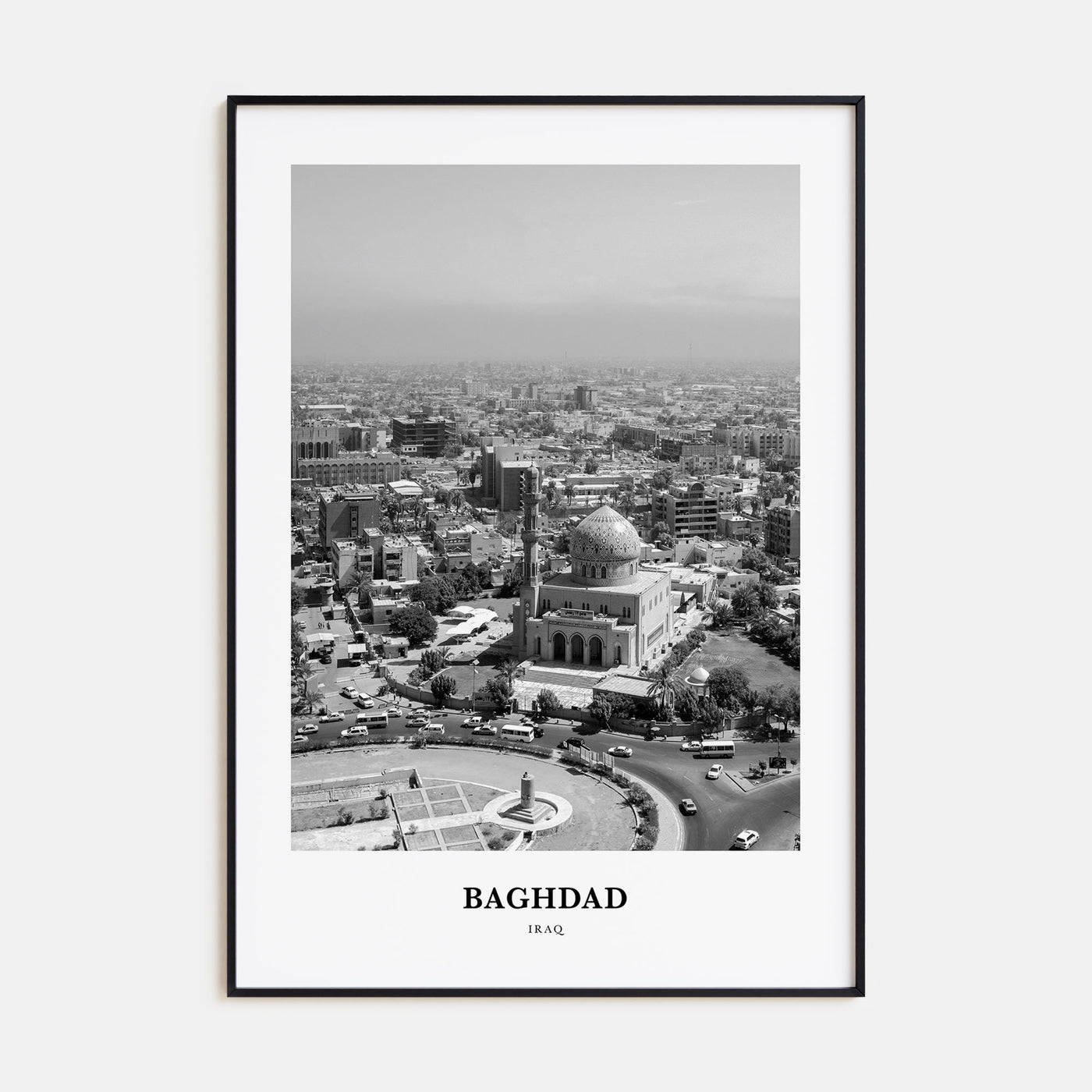 Baghdad Portrait B&W Poster