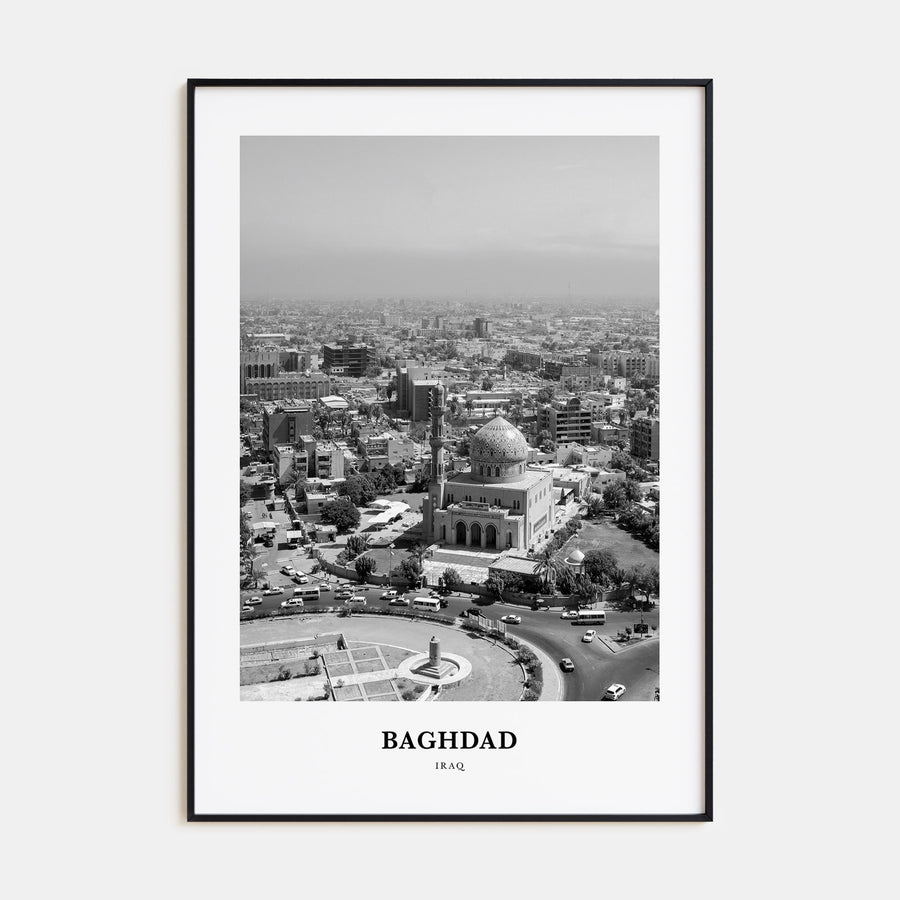 Baghdad Portrait B&W Poster