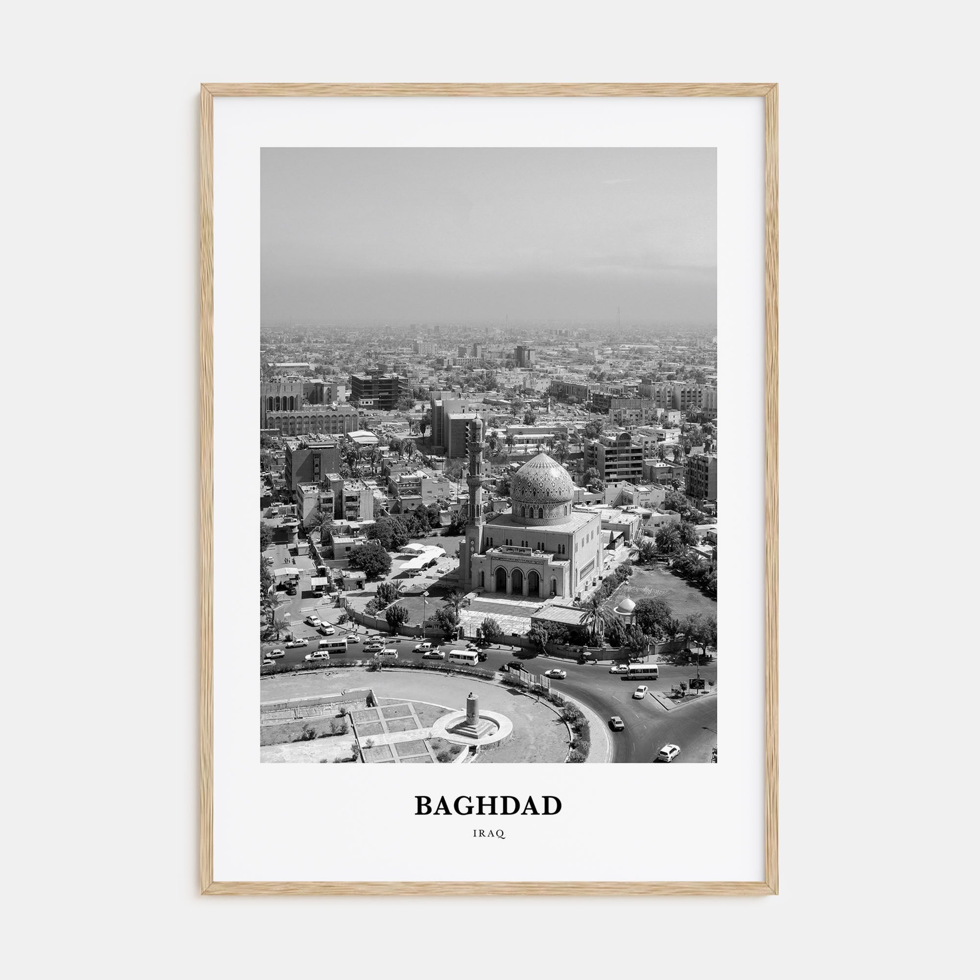 Baghdad Portrait B&W Poster