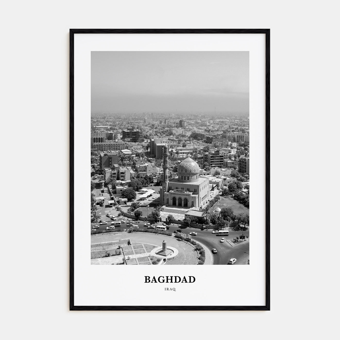 Baghdad Portrait B&W Poster