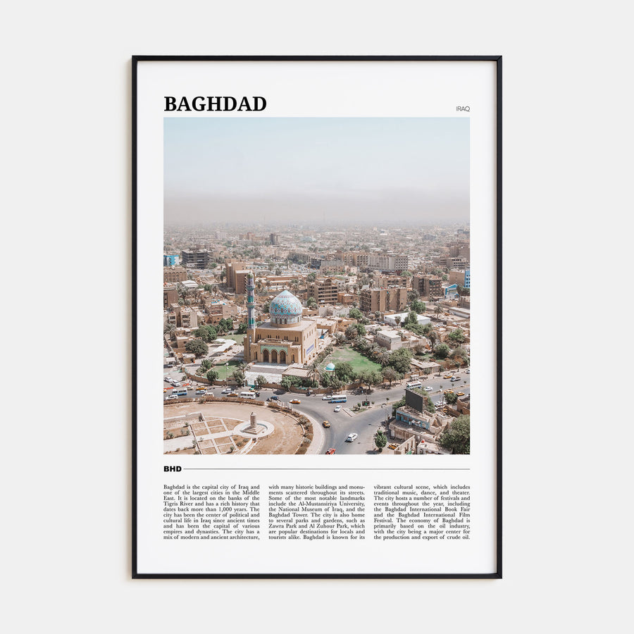 Baghdad Travel Color No 1 Poster