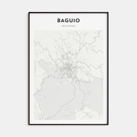 Baguio Map Portrait Poster