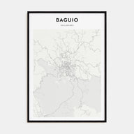Baguio Map Portrait Poster