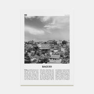 Baguio Travel B&W Poster