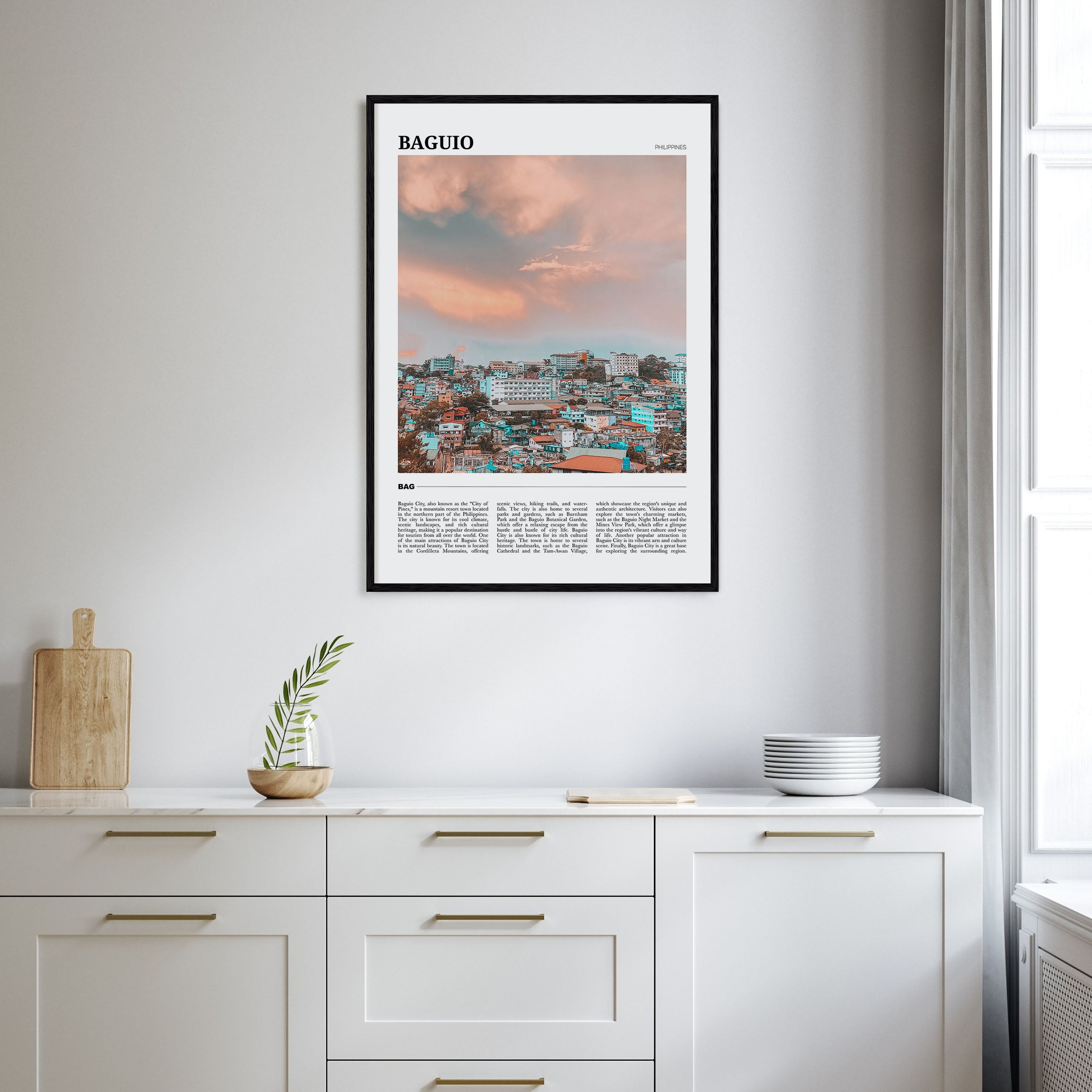 Baguio Travel Color Poster
