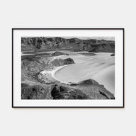 Baja California Sur Landscape B&W Poster