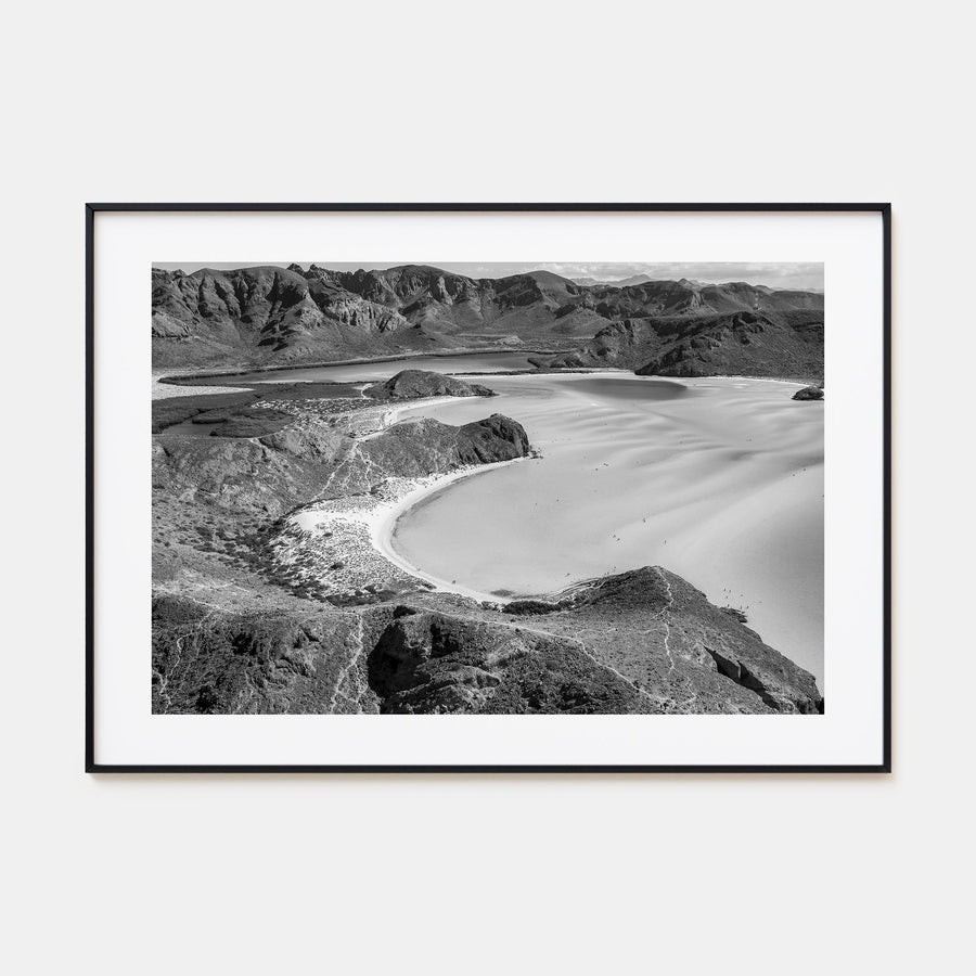Baja California Sur Landscape B&W Poster