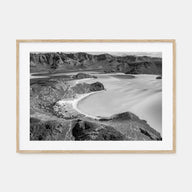 Baja California Sur Landscape B&W Poster