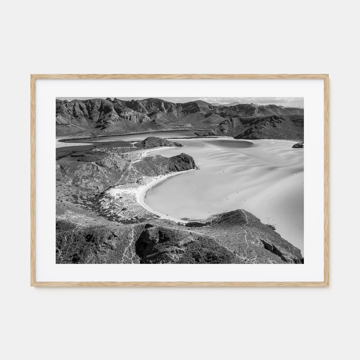 Baja California Sur Landscape B&W Poster