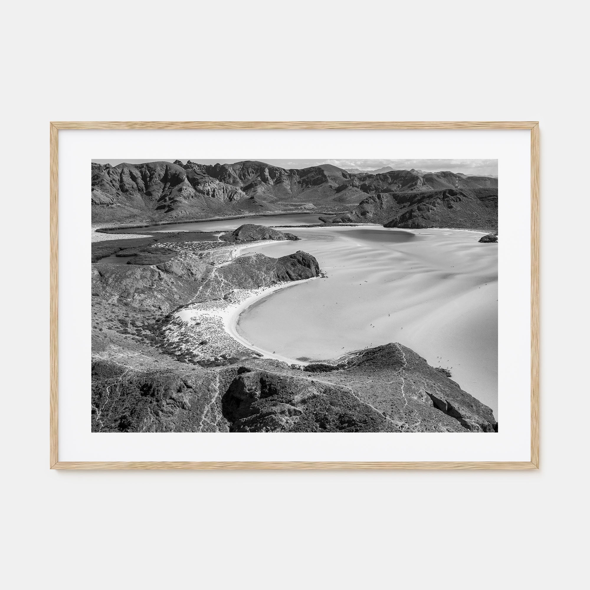 Baja California Sur Landscape B&W Poster