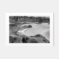 Baja California Sur Landscape B&W Poster