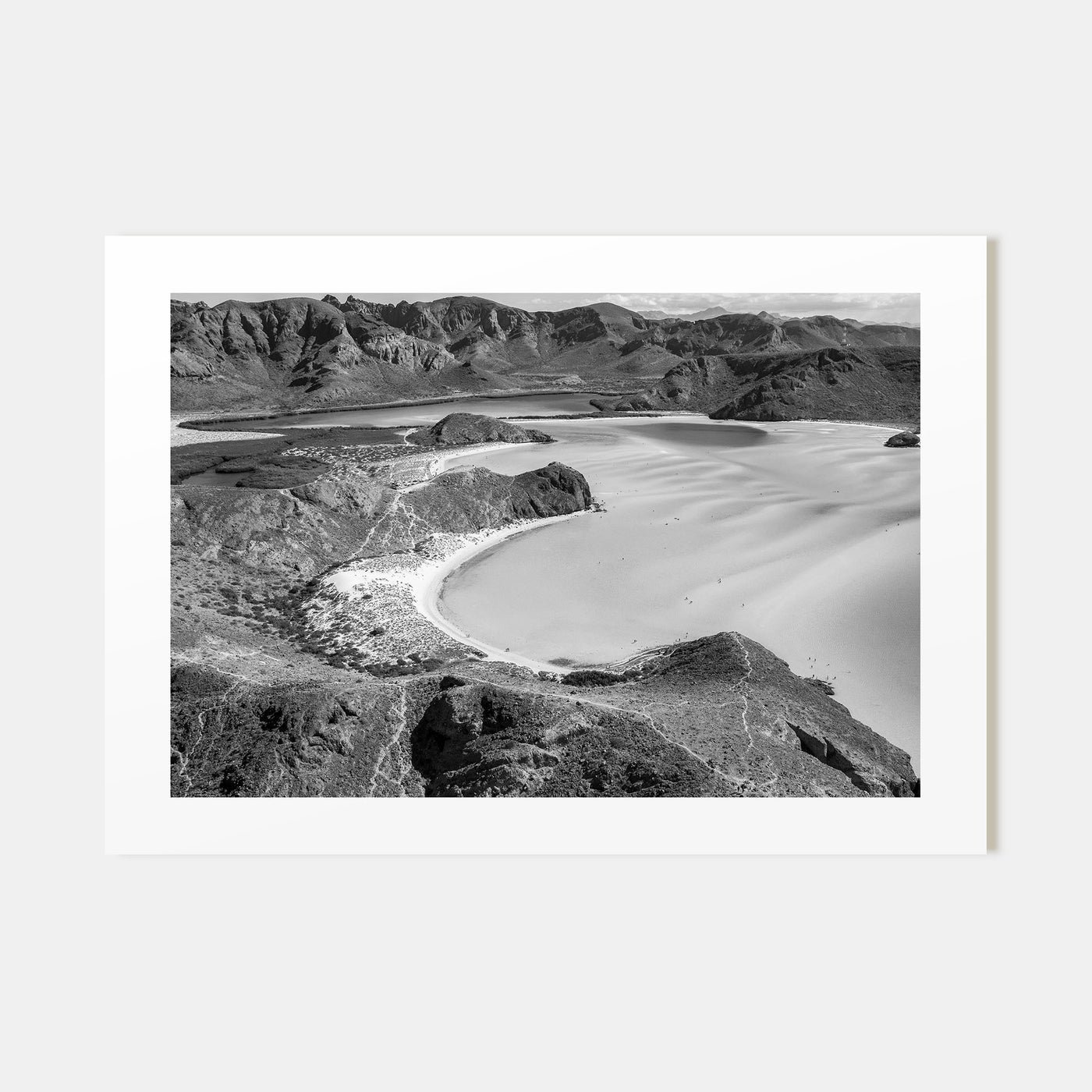 Baja California Sur Landscape B&W Poster