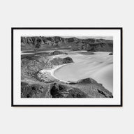 Baja California Sur Landscape B&W Poster