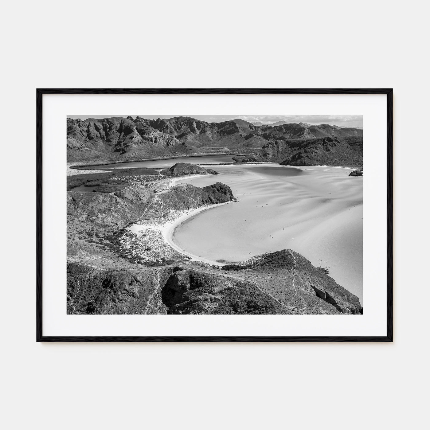 Baja California Sur Landscape B&W Poster