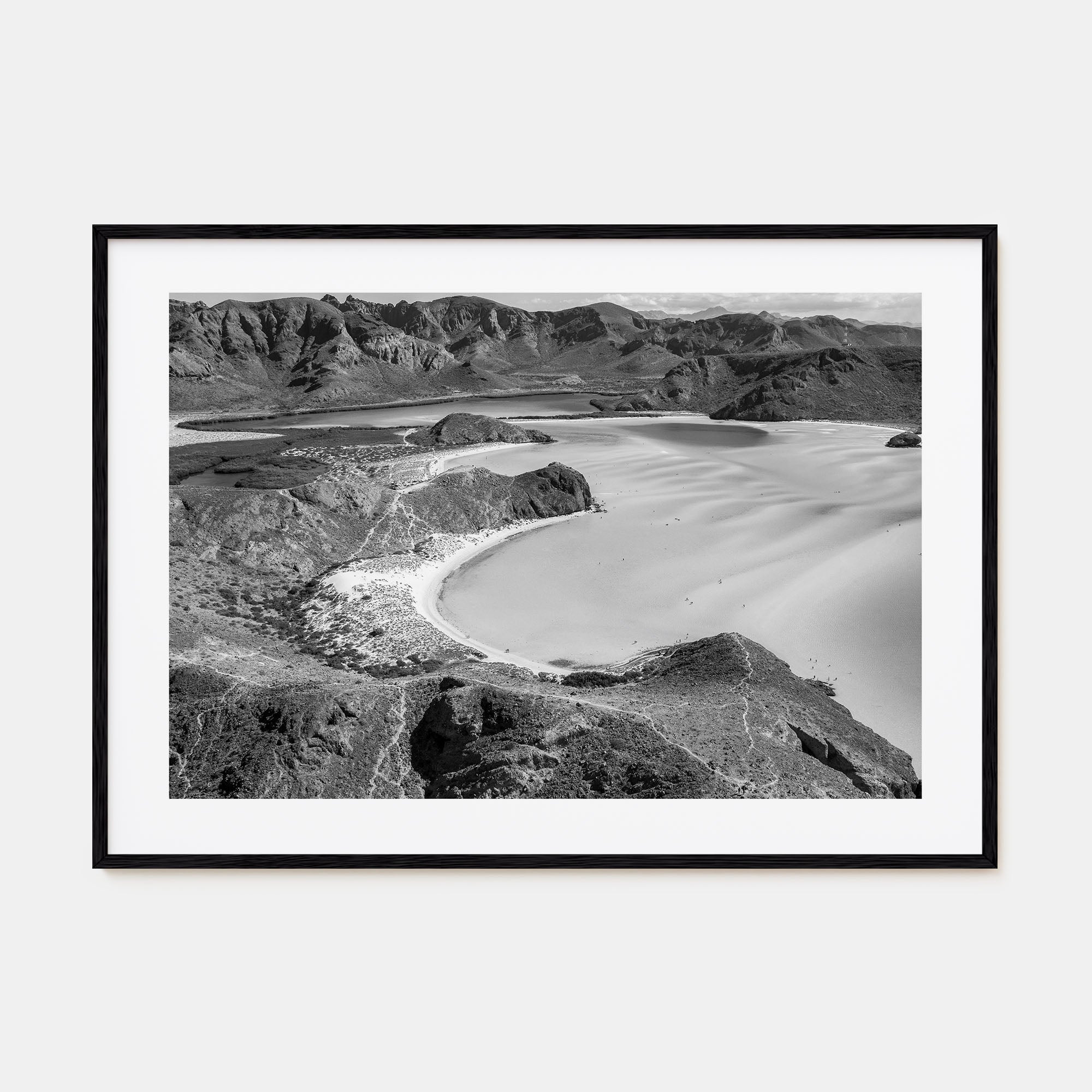 Baja California Sur Landscape B&W Poster
