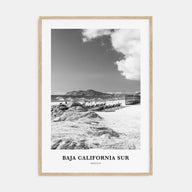 Baja California Sur Portrait B&W Poster