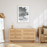 Baja California Sur Portrait B&W Poster