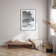 Baja California Sur Portrait B&W Poster