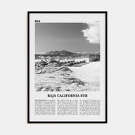 Baja California Sur Travel B&W Poster