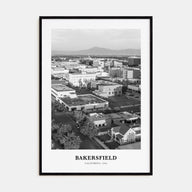 Bakersfield Portrait B&W Poster