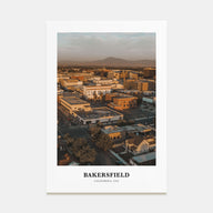 Bakersfield Portrait Color Poster