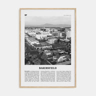 Bakersfield Travel B&W Poster