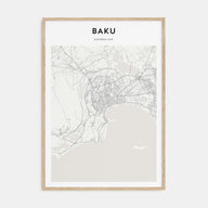 Baku Map Portrait Poster