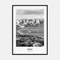 Baku Portrait B&W Poster
