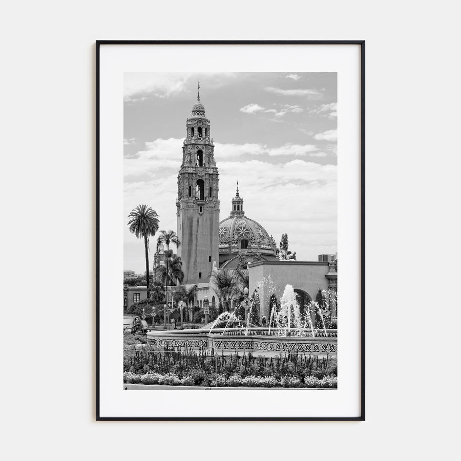 Balboa Park Photo B&W Poster