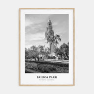 Balboa Park Portrait B&W Poster