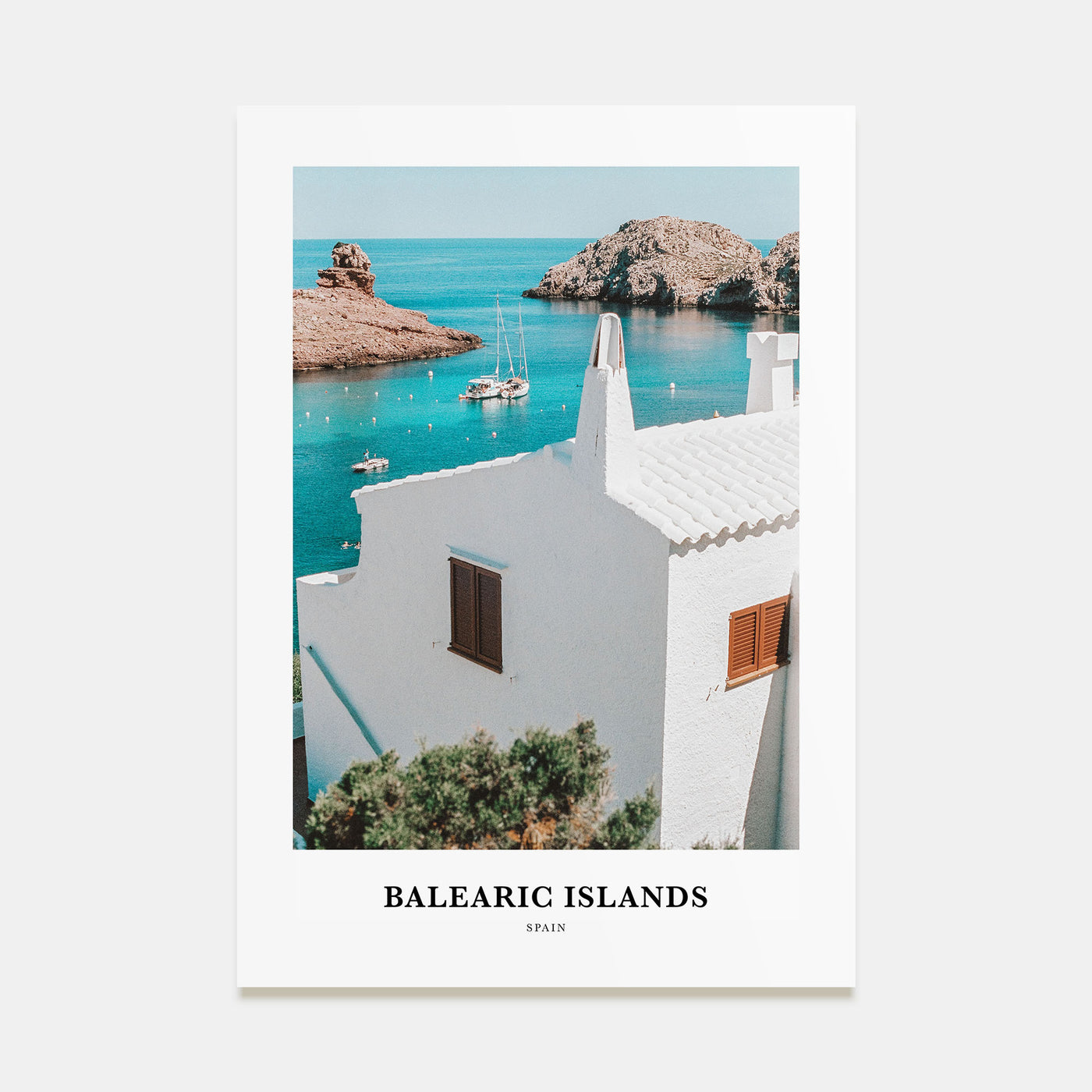 Balearic Islands Portrait Color Poster