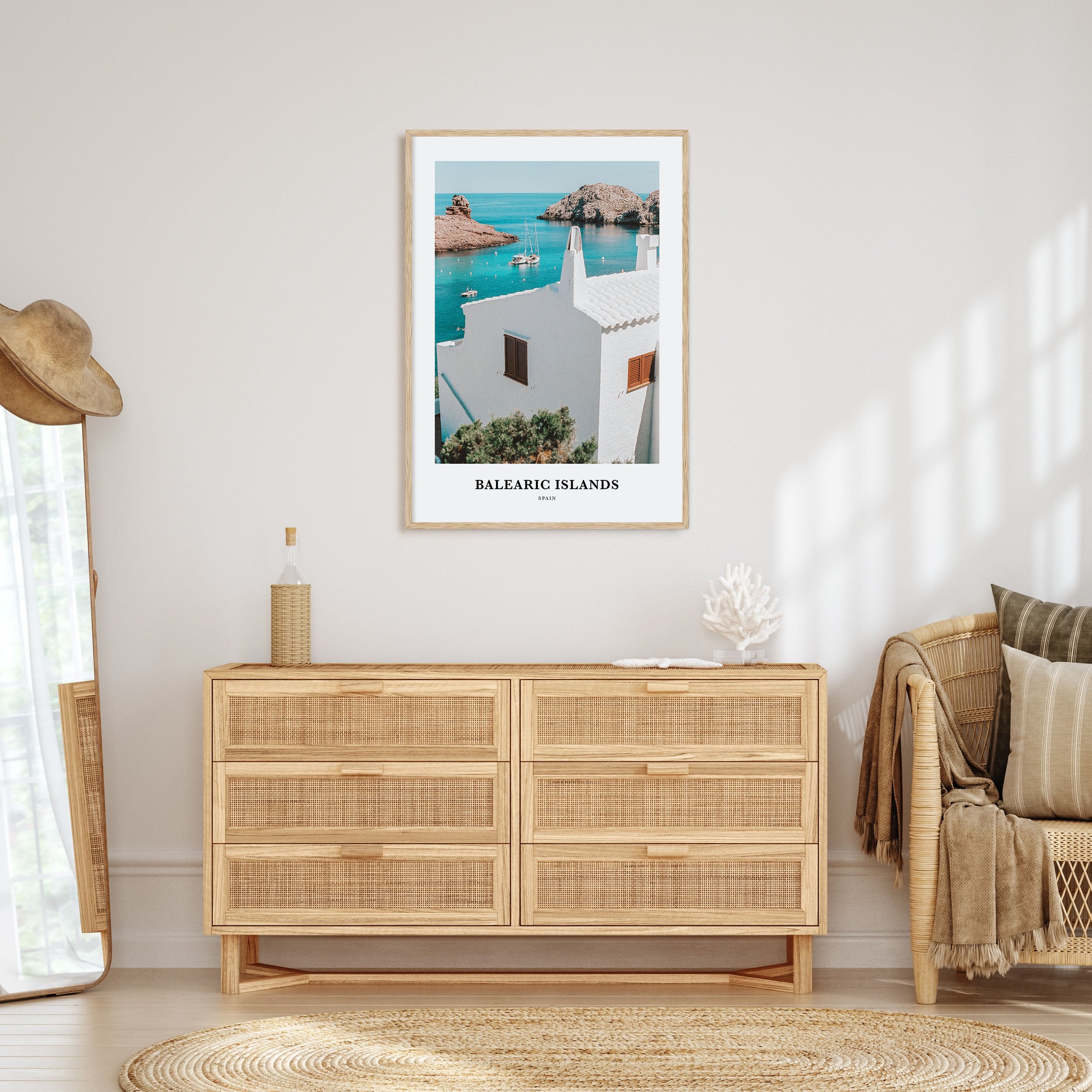 Balearic Islands Portrait Color Poster