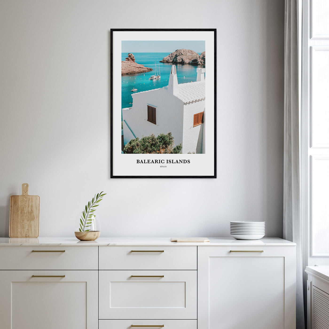 Balearic Islands Portrait Color Poster