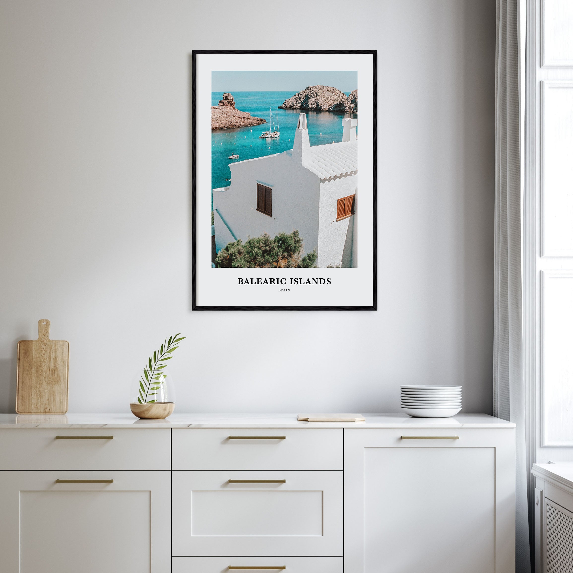 Balearic Islands Portrait Color Poster