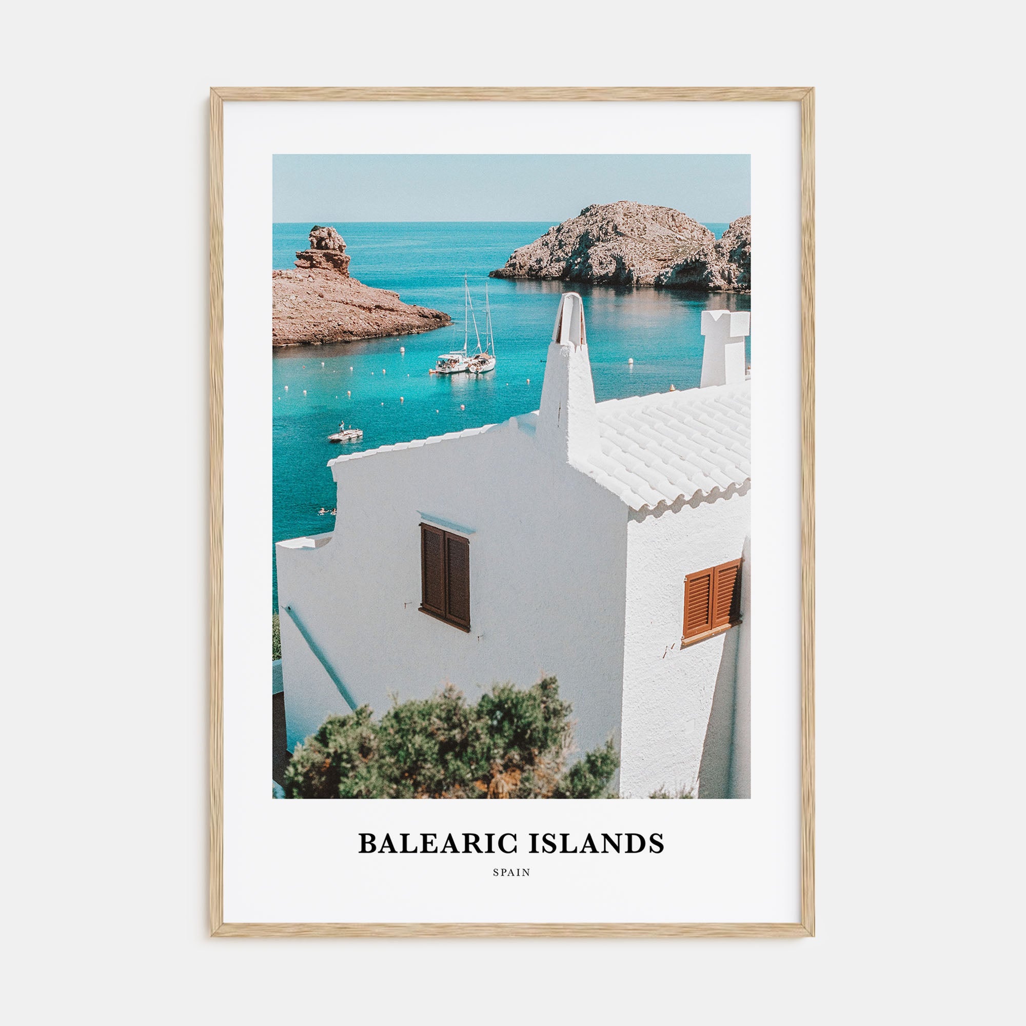 Balearic Islands Portrait Color Poster