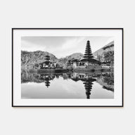 Bali Landscape B&W Poster
