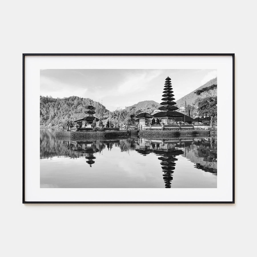 Bali Landscape B&W Poster