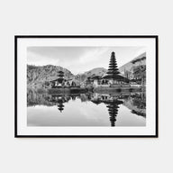 Bali Landscape B&W Poster