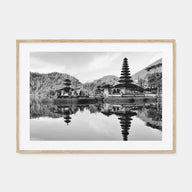 Bali Landscape B&W Poster