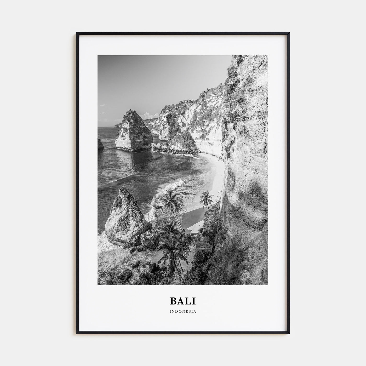 Bali Portrait B&W No 1 Poster