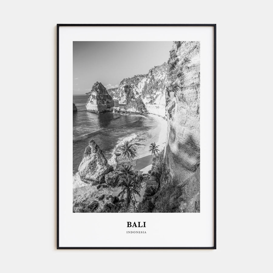 Bali Portrait B&W No 1 Poster