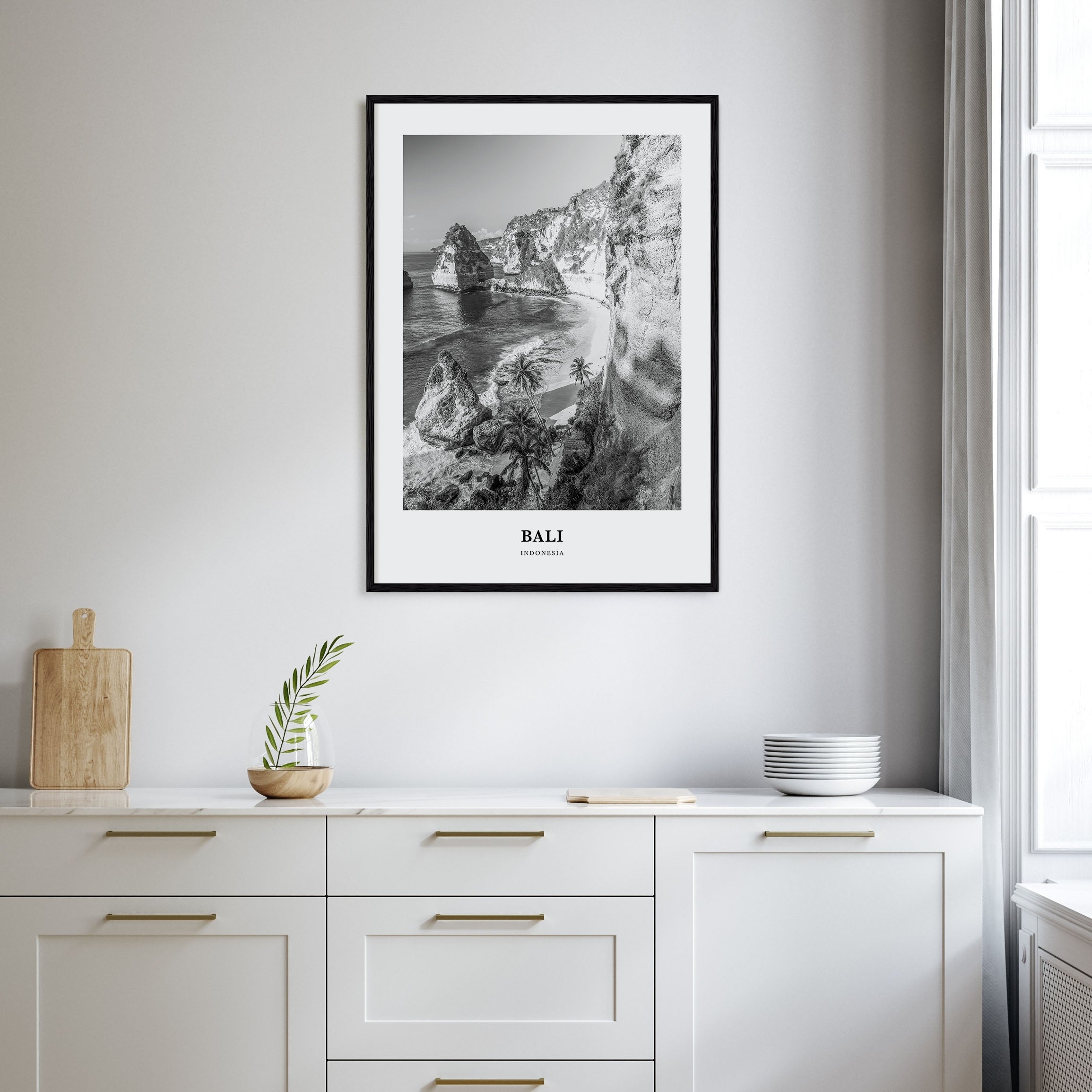 Bali Portrait B&W No 1 Poster